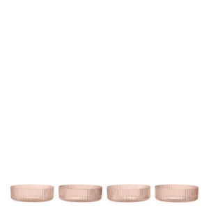 RIPPLE SERVING BOWLS - Blush - Set of 4